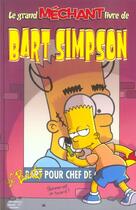 Couverture du livre « Le grand méchant livre de Bart Simpson » de Matt Groening aux éditions Panini