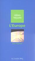 Couverture du livre « L'Europe » de Alain Reguillon aux éditions Le Cavalier Bleu