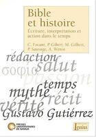 Couverture du livre « Bible et histoire ; écriture, interprétation et action dans le temps » de Hermans M/Sauva aux éditions Lessius