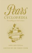 Couverture du livre « Pears' cyclopaedia (édition 2010-2011) » de Chris Cook aux éditions Viking Adult