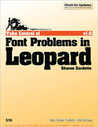 Couverture du livre « Take Control of Font Problems in Leopard » de Sharon Zardetto aux éditions Tidbits Publishing, Inc.