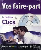 Couverture du livre « Vos faire-part en quelques clics » de Marie-Laure Bechet aux éditions Micro Application