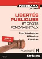 Couverture du livre « Libertés publiques et droits fondamentaux (4e édition) » de Bertrand Pauvert et Xavier Latour aux éditions Studyrama