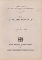 Couverture du livre « Le Dasavatthuppakarana » de Jacqueline Ver Eecke Filliozat aux éditions Ecole Francaise Extreme Orient