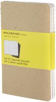 Couverture du livre « Cahier quadrille - format de poche - couverture souple en carton kraft » de Moleskine aux éditions Moleskine Papet