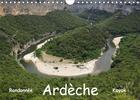 Couverture du livre « Ardeche randonnee kayak calendrier mural 2020 din a4 horizontal - cevenne ardechoise calendrier » de Teichmann Jens aux éditions Calvendo