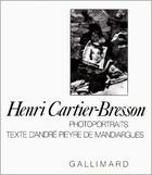 Couverture du livre « Photoportraits » de Cartier-Bresson H. aux éditions Gallimard