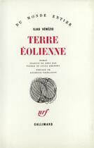 Couverture du livre « Terre eolienne » de Venezis/Sikelianos aux éditions Gallimard