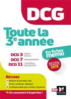 Couverture du livre « Dcg : toute la 3e annee du dcg 3, 7, 11 en fiches - revision » de Margotteau/Ravat aux éditions Foucher