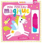 Couverture du livre « Livre accordéon : Mon pinceau magique ; Licornes » de Atelier Cloro aux éditions 1 2 3 Soleil