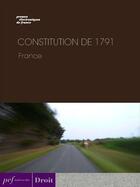 Couverture du livre « Constitution de 1791 » de Oeuvre Collective aux éditions Presses Electroniques De France