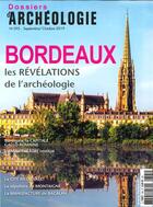 Couverture du livre « Dossier d'archeologie n 395 la ville de bordeaux - septembre/octobre 2019 » de  aux éditions Faton Revue