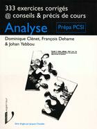 Couverture du livre « Analyse Prepa Pcsi » de Clenet et Dehame et Yebbou aux éditions Vuibert