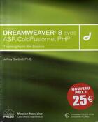 Couverture du livre « Dreamweaver 8 avec asp, coldfusion et php » de Jeffrey Bardzell aux éditions Pearson