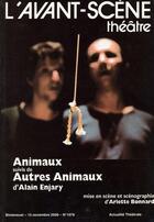 Couverture du livre « Animaux » de Alain Enjary aux éditions Avant-scene Theatre