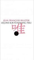 Couverture du livre « Leçons sur Tchouang-Tseu » de Jean Francois Billeter aux éditions Allia