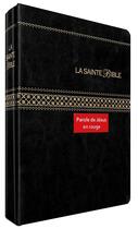 Couverture du livre « Segond 1910 noire onglets, paroles de Jésus en rouge » de  aux éditions Bibli'o