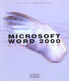 Couverture du livre « Word 2000 Simplifie » de Logiques aux éditions Logiques