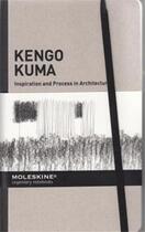 Couverture du livre « Kengo kuma /anglais » de Moleskine aux éditions Moleskine