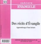 Couverture du livre « CE-93. Des récits d'Évangile » de Moitel Pierre aux éditions Cerf