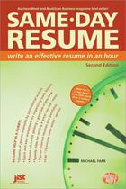 Couverture du livre « Same-Day Resume » de Michael Farr aux éditions Jist Publishing