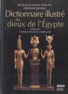 Couverture du livre « Dictionnaire illustre des dieux de l'egypte » de Rossini aux éditions Rocher