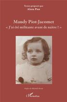 Couverture du livre « Maudy Piot-Jacomet 