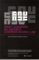 Couverture du livre « Droit européen du divorce » de  aux éditions Lexisnexis