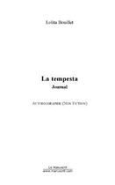 Couverture du livre « La tempesta ; journal » de Lolita Bouillet aux éditions Le Manuscrit