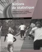 Couverture du livre « Notions de statistiques, laboratoire excel » de Christiane Simard aux éditions Modulo