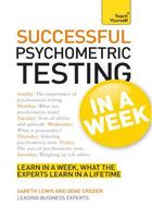 Couverture du livre « Successful Psychometric Testing in a Week: Teach Yourself » de Crozier Gene aux éditions Hodder Education Digital