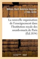 Couverture du livre « Examen critique de la nouvelle organisation de l'enseignement » de Bebian R A A. aux éditions Hachette Bnf