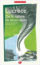 Couverture du livre « De la nature : re rerum natura » de Lucrèce aux éditions Flammarion