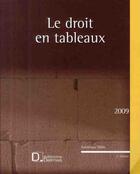 Couverture du livre « Le droit en tableaux (édition 2009) » de Dominique Meles aux éditions Delmas