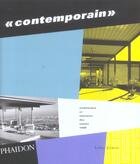 Couverture du livre « Contemporain » de Richard Weston aux éditions Phaidon
