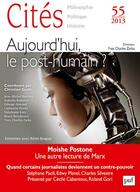 Couverture du livre « REVUE CITES t.55 ; aujourd'hui, le post-humain ? » de Revue Cites aux éditions Puf