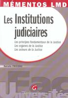 Couverture du livre « Les institutions judiciaires » de Fricero N aux éditions Gualino