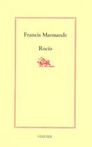 Couverture du livre « Rocio » de Francis Marmande aux éditions Verdier