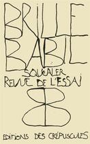 Couverture du livre « Squealer, revue de l'essai » de Jean-Michel Gentizon aux éditions Editions Des Crepuscules