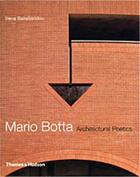 Couverture du livre « Mario botta architectural poetics » de Sakellaridou aux éditions Thames & Hudson