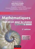 Couverture du livre « Mathématiques ; tout-en-un pour la licence ; niveau L1 (2e édition) » de Andre Warusfel et Jean-Pierre Ramis aux éditions Dunod