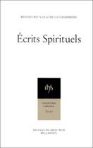 Couverture du livre « Ecrits spirituels » de Claude De La Colombière aux éditions Desclee De Brouwer