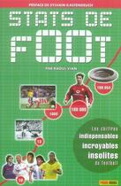 Couverture du livre « Stats de foot » de  aux éditions Panini