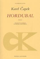 Couverture du livre « Hordubal » de Karel Capek aux éditions L'age D'homme