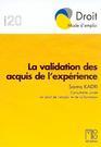 Couverture du livre « Validation Des Acquis De L'Experience (La) » de Kadri Saima aux éditions Mb