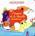 Couverture du livre « L'énigme de la chenille disparue ; puzzle et devinette » de Thierry Laval aux éditions Gallimard Jeunesse Giboulees