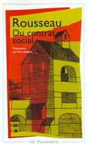 Couverture du livre « Du contrat social » de Rousseau Jean-Jacque aux éditions Flammarion