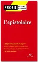 Couverture du livre « L'épistolaire » de Julien Harang aux éditions Hatier