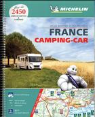 Couverture du livre « Atlas france camping car » de Collectif Michelin aux éditions Michelin