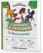 Couverture du livre « J'apprends à dessiner ; les chevaux et poneys » de  aux éditions Fleurus